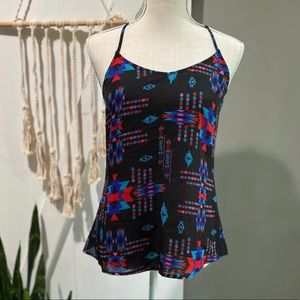 tribal print top